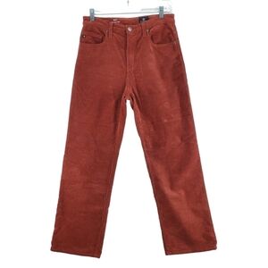AG Adriano Goldschmied Rhett Corduroy Pants Ws 27 Hi Rise Straight 29x27 Adult